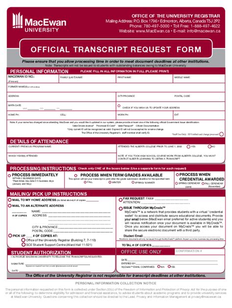 grant macewan transcript request form.